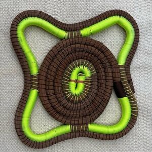 Pine Needle Wrapped Handwoven Honduran Trivet-$ for Women in Honduras 🇭🇳